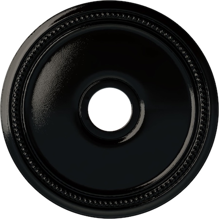 Diane Ceiling Medallion (Fits Canopies up to 5 3/8"), 18"OD x 3 5/8"ID x 1 1/8"P, Black Pearl